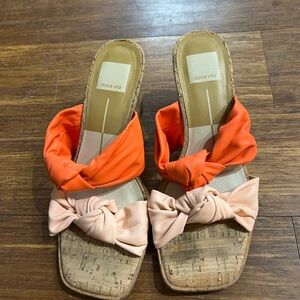 Dolce Vita Women's Orange and Pink Sandals
